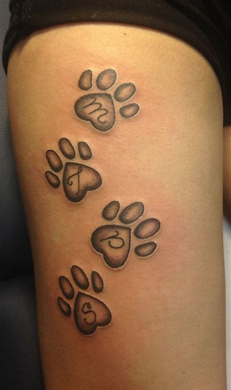 dog paw print tattoo | Cool Tattoo Ideas | Pawprint tattoo, Print tattoos, Paw tattoo