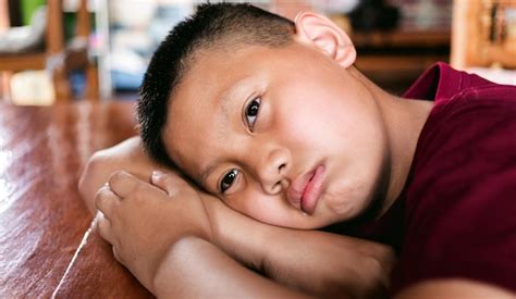 Premium Photo | Portrait of a little asian boy kid sad face unhappy child looking out emotion ...