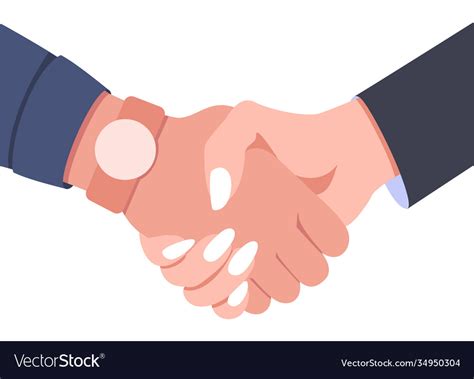 Handshake men and women business Royalty Free Vector Image