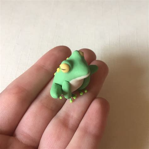 Mini Frog Sculpture Cute Little Frog Figurine Handmade Frog - Etsy