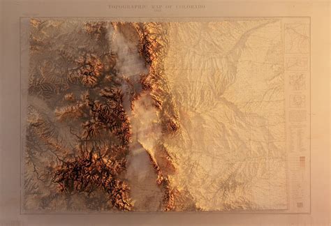 Topographic Map Of Colorado 3d