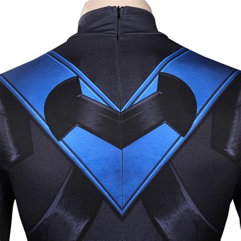 Gotham Knights Nightwing Cosplay Costume Jumpsuit Outfits Halloween Ca