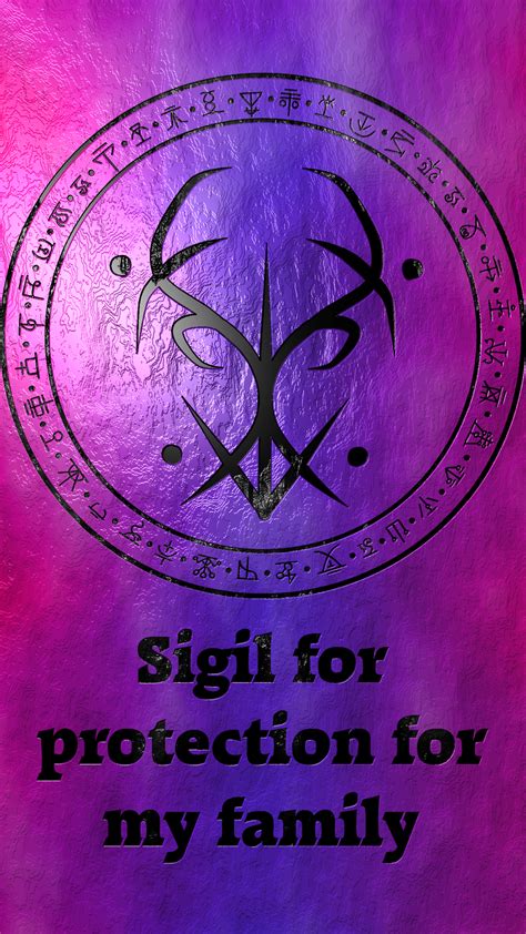 Sigil for protection for my family Requested by anonymous Witchcraft Spell Books, Wiccan Spell ...