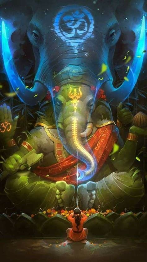 Pin by vishnu vishal on Hinduism | Lord ganesha paintings, Ganesha ...