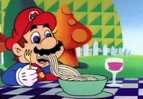 Mario Eating Spaghetti Gif - bmp-hotenanny