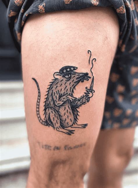 Rat Tattoo Design Ideas Images in 2023 | Rat tattoo, Mouse tattoos, Z tattoo