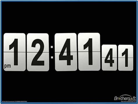 Flip Clock Calendar Screensaver - Download-Screensavers.biz