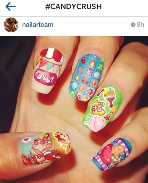 Candy crush nails | Candy crush nails, Candy crush, Nails