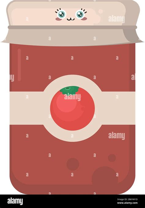 Canned food, illustration, vector on white background Stock Vector ...