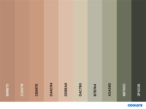 Neutral Color Palette With Hex Codes Cottagecore Color Palette Earth ...