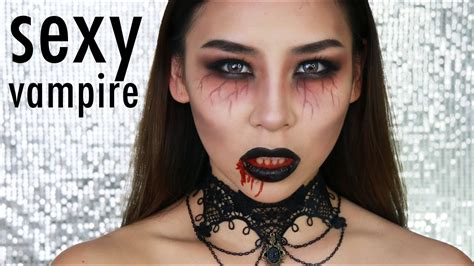 Easy Vampire Halloween Makeup Tutorial - YouTube