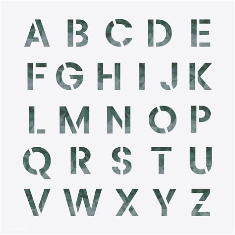 The English Alphabet capital letters vector | free image by rawpixel.com | การเขียน, อักษรกราฟฟิ ...