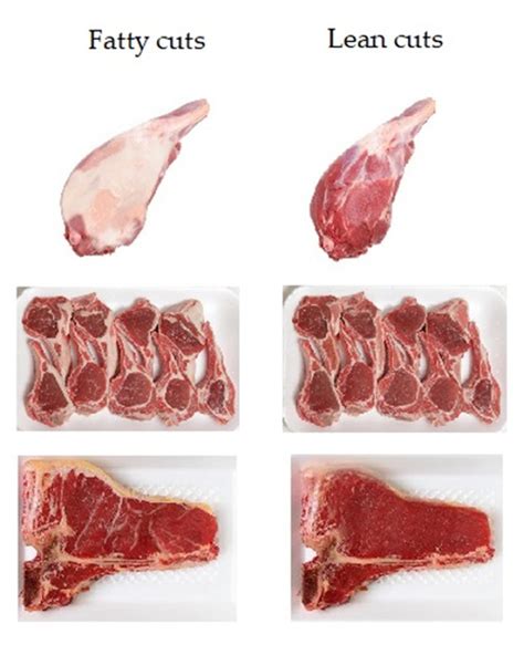 Examples of fat content presented in red meat cuts. | Download Scientific Diagram