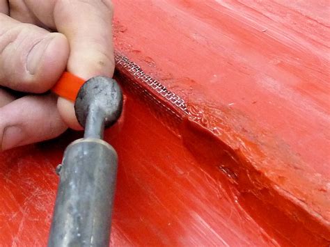 How to repair a fiberglass canoe ~ Lin Mya