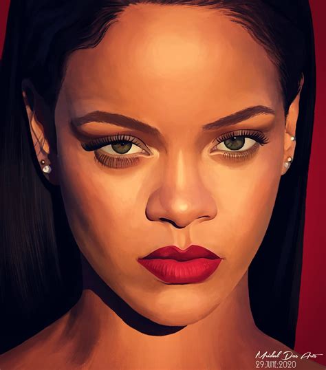 Rihanna by Mrudul Das Art : r/Portraitart