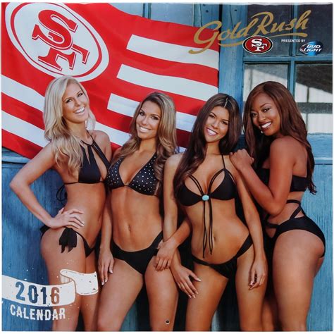 San Francisco 49ers Gold Rush Cheerleaders 2016 12" x 12" Wall Calendar