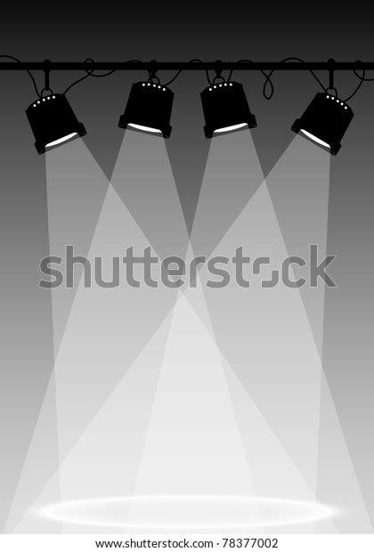 Vector Stage Spotlight Stock Vector (Royalty Free) 78377002