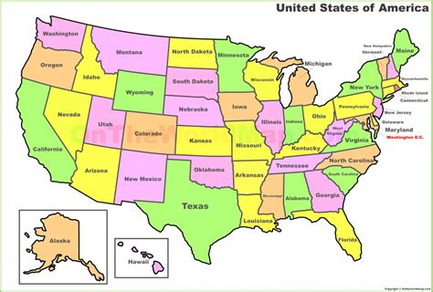 Printable Us Map Quiz - Printable US Maps