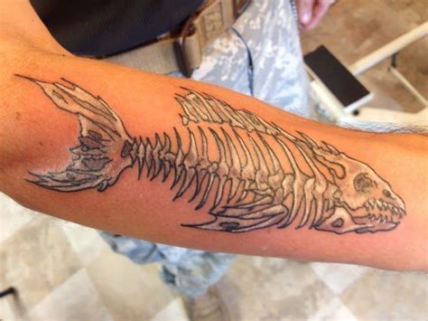 26++ Amazing Fish skeleton tattoo tribal image HD