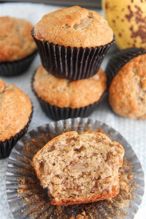 Soft and Moist Banana Muffins - Cooked by Julie