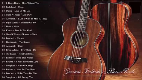 Acoustic Hard Rock Metal Ballads | Best Hard Rock Songs Of All Time - YouTube