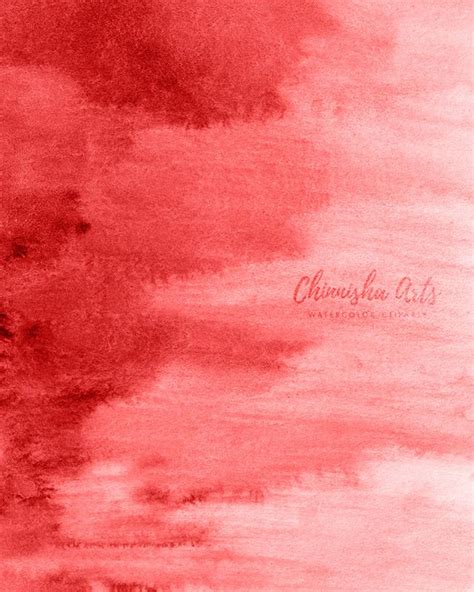 Cherry Red Watercolor Background Paper