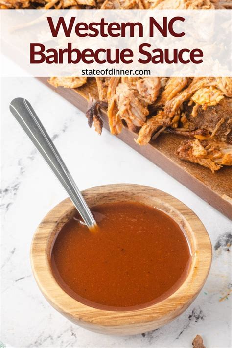 Western North Carolina BBQ Sauce is a vinegar-based tangy sauce that is balanced with the ...