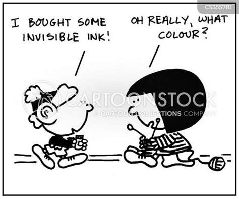 Invisible Ink Cartoons and Comics - funny pictures from CartoonStock