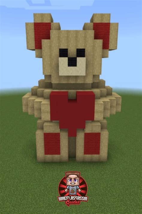 How to build a Valentine's Bear in Minecraft!! in 2023 | Minecraft valentines, Disney minecraft ...