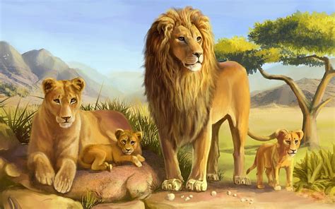 1366x768px, 720P Descarga gratis | Familia de leones, familia, orgullo ...