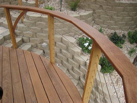 Curved Wood Deck Railing | Railing Design