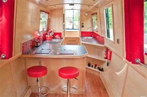 Galley | Boat house interior, Boat interior design, Narrowboat kitchen