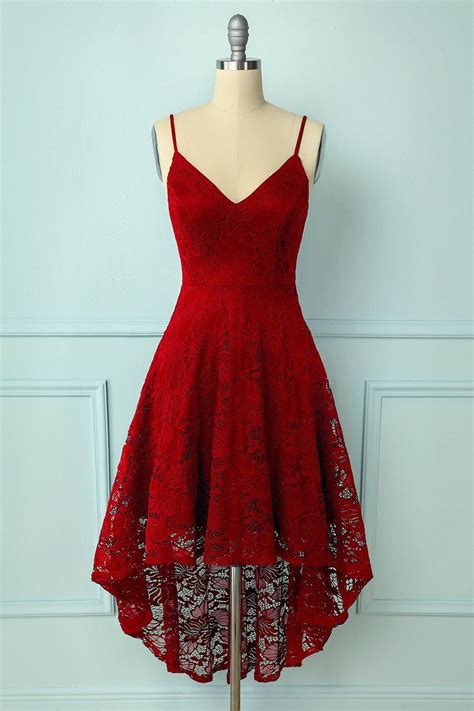 Red lace dress – Artofit