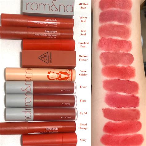 Red lip swatches (pt. 1) - muted to bright reds : r/AsianBeauty