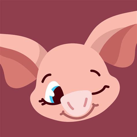 cute face of pig 11143855 Vector Art at Vecteezy