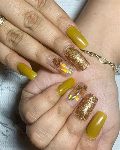 30 Trendy Mustard Nails To Inspire You | Xuzinuo | Page 8