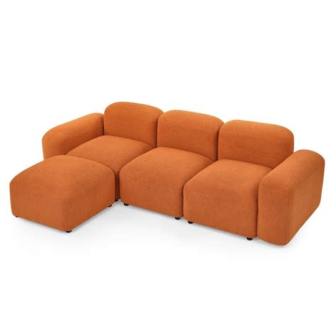 L-Shape Modular Sectional Sofa for Small Space - Bed Bath & Beyond - 38239580