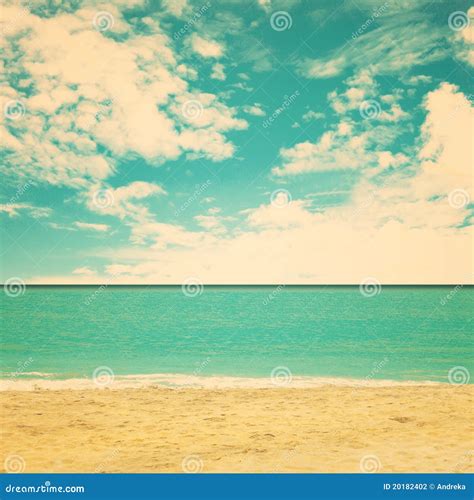 Retro Beach Stock Photography - Image: 20182402