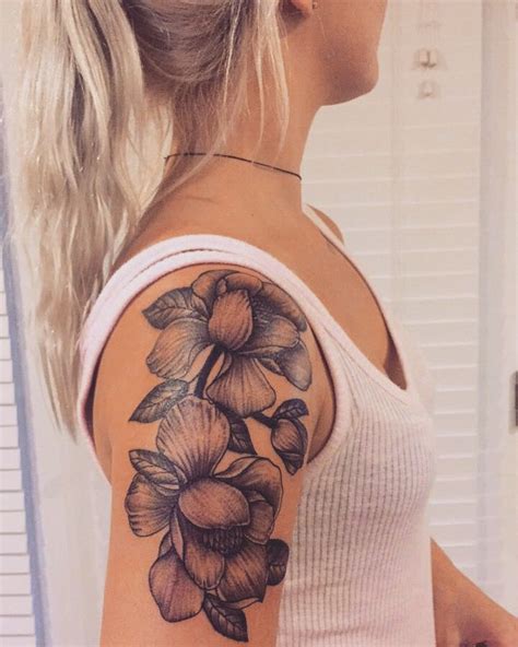 Floral Tattoo, Magnolia Tattoo | Flower tattoo shoulder, Magnolia ...