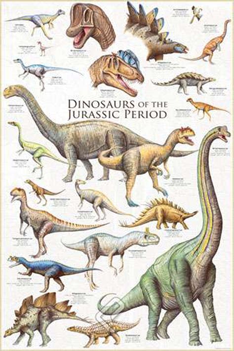 Dinosaurs - Jurassic Period - Athena Posters