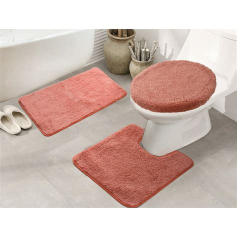 coral bathroom rugs