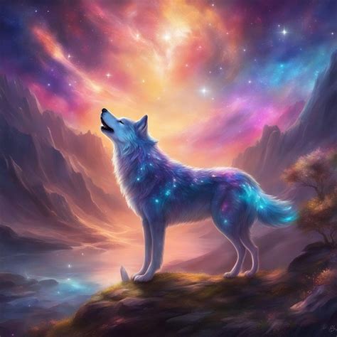 Premium Photo | Free Photo Galaxy Wolf Wallpaper