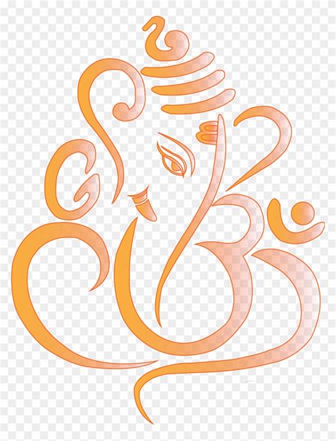 Ganesha Symbol Clip Art - Ganesh Ji Black And White - Free Transparent ...