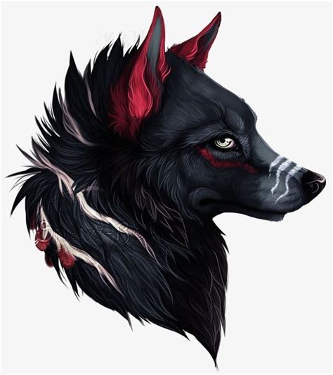 Wolf Avatar PNG Transparent, Black Wolf Avatar, Wolf Drawing, Avatar ...