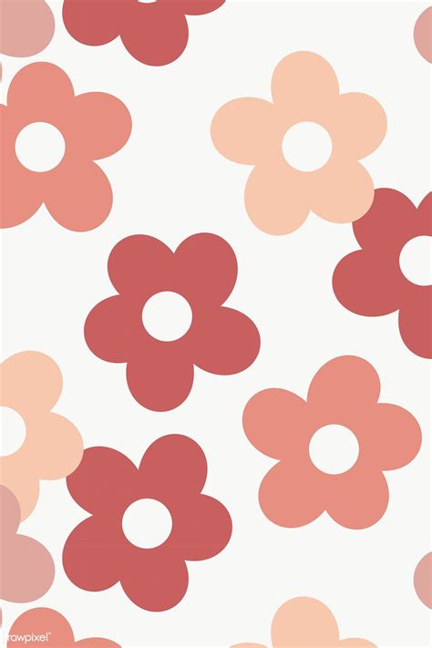 Pink floral seamless patterned transparent png | free image by rawpixel.com / Chayanit | Preppy ...