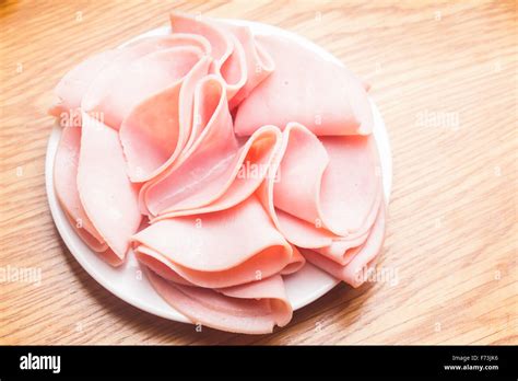 The Ham slices Stock Photo - Alamy