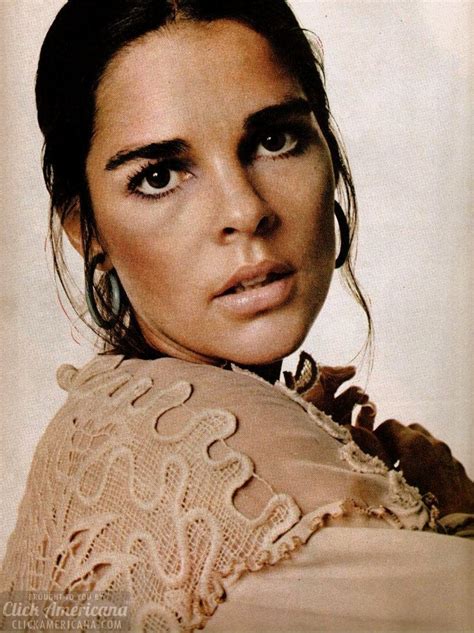 Young actress Ali MacGraw: Her private world as of 1972 - Click Americana