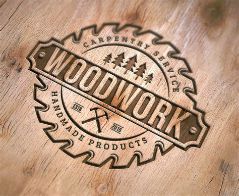 Logo Design Woodwork and Carpentry Logo Custom Logo - Etsy