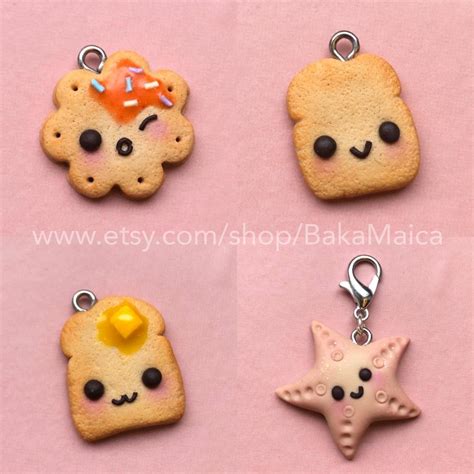 [SELF] Kawaii Polymer Clay Charms : Sculpture