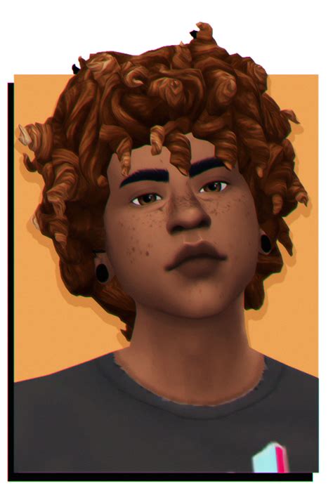 virtuchem: 🍍 modified maxis: more tight curls... - Sims 4 CC Blog